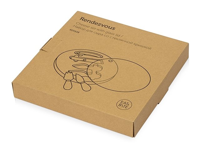 Набор для сыра и вина со стеклянной крышкой «Rendezvous» thumbnail