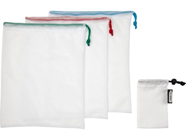 Набор сетчатых сумок «Trio» из вторичного ПЭТ thumbnail