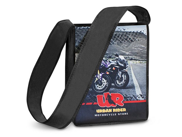 Сумка-мессенджер из нетканого материала PET с возможностью полноцветной печати thumbnail