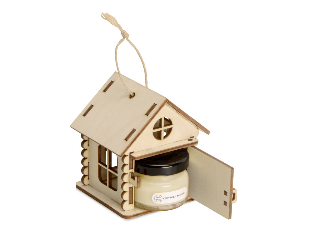 Подарочный набор Крем-мед с ванилью в домике 1
