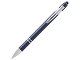 Kish шариковая ручка с серебристой отделкой - Темно - синий (черные чернила)
