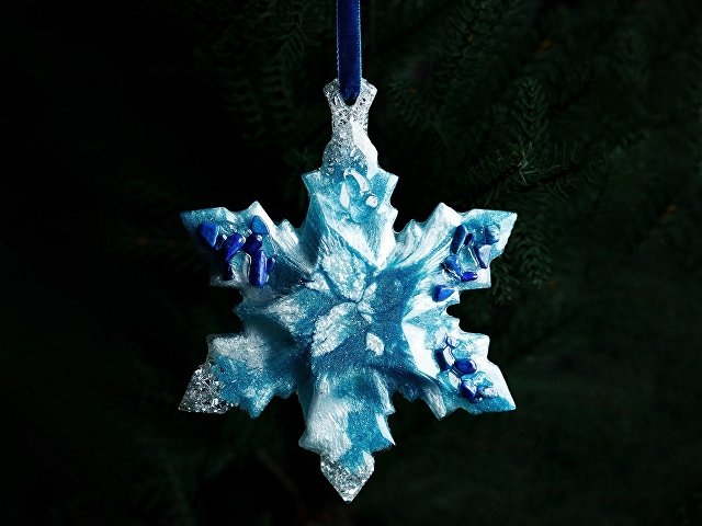 Елочная игрушка Снежинка thumbnail