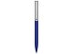 Ручка металлическая soft-touch шариковая «Tally» с зеркальным слоем, серебристый/синий