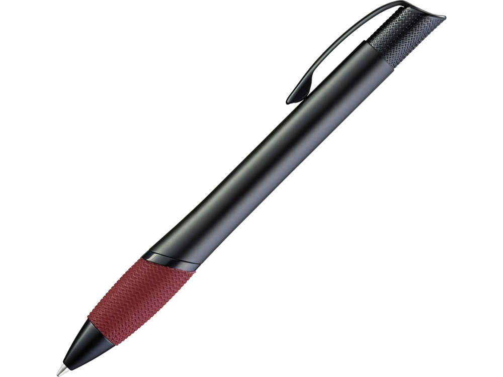 Ручка шариковая металлическая OPERA,темно-красный/черный