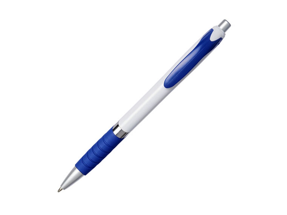 Шариковая ручка с резиновой накладкой Turbo, белый,cиний