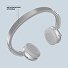 Беспроводные накладные наушники Stereo Light, BT 5.4, 300 мАч, cеребристый, Deppa