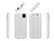 Внешний аккумулятор со встроенными кабелями «Фрэйм», 10000мач, белый