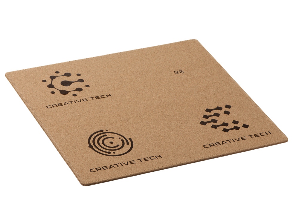 Пробковый коврик для рабочего места с беспроводной зарядкой «Querсus» с гравировкой фото 2 Пробковый коврик для рабочего места с беспроводной зарядкой «Querсus» с гравировкой фото 2