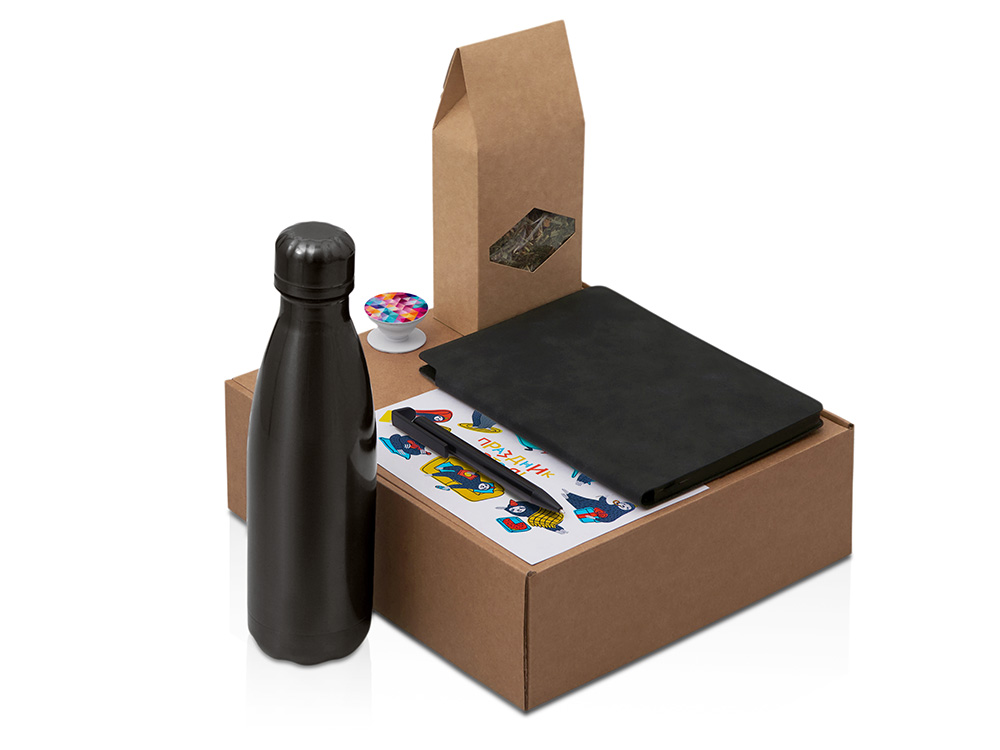 Набор «Teanote» с термобутылкой, блокнотом, ручкой и чаем