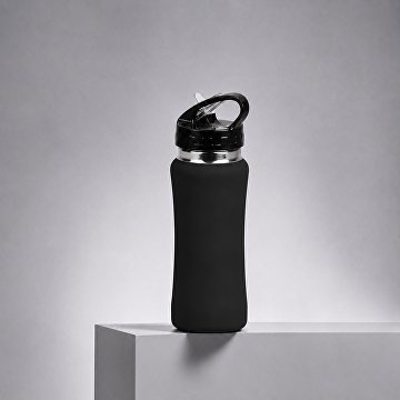 Бутылка спортивная "Коста-Рика" 600мл, черный