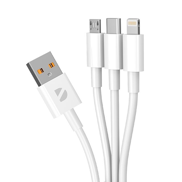 Дата-кабель 3 в 1: micro USB, USB-C, Ligthning, 1.2м — фото 2