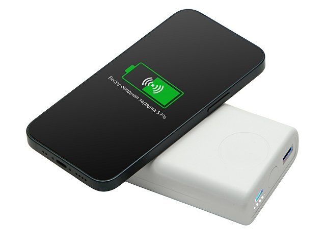 Внешний беспроводной аккумулятор 2-в-1 с функцией зарядки Apple Watch, QC/PD «AtomIQ», 10000 мАч thumbnail