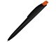 Ручка шариковая пластиковая "Stream", черный/оранжевый