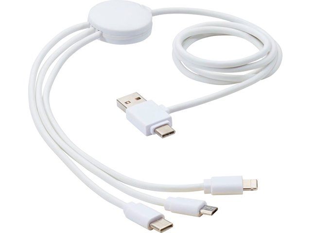 Зарядный кабель 5-в-1 «Pure» с противобактериальной присадкой thumbnail