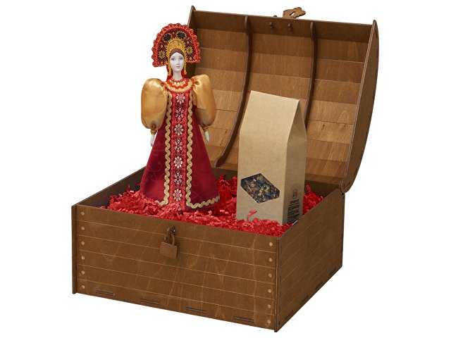 Подарочный набор: кукла фарфоровая, чай "Малина с мятой" thumbnail