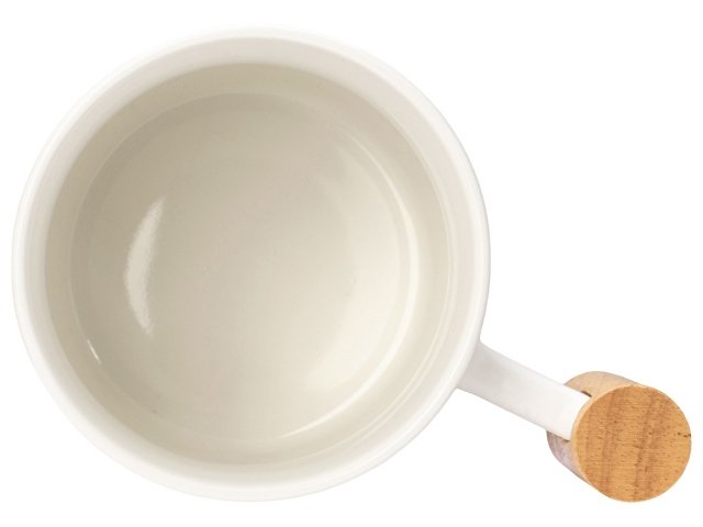 Кружка с ручкой и крышкой из каучукового дерева «Jeny» thumbnail