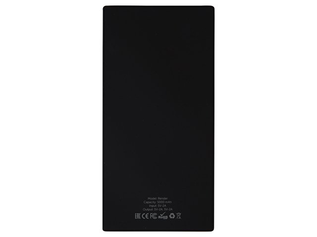 Внешний аккумулятор «Render» с закаленным стеклом, 5000 mAh thumbnail