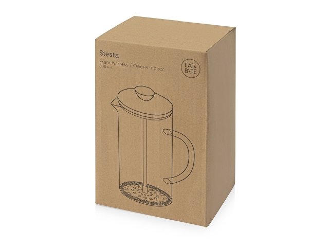 Френч-пресс с деревянной крышкой «Siesta» thumbnail