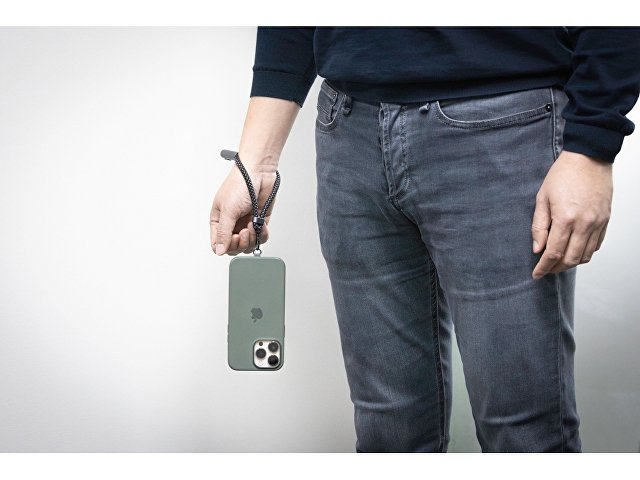 Ремешок-держатель для телефона с зарядным кабелем USB-C - USB-C «Lany Wristband Charge Eco» thumbnail