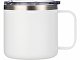 Кружка стальная Alaska с крышкой слайдером, powder coating, белый (Р)