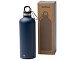 Бутылка LUWAK/ЛЮВАК из переработанной нержавеющей стали с карабином, синий нейви