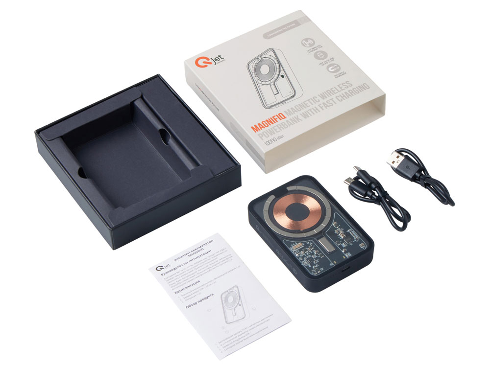 Беспроводной магнитный внешний аккумулятор с QC\PD «MagnifIQ», 10000 мАч, 15 Вт фото 10 Беспроводной магнитный внешний аккумулятор с QC\PD «MagnifIQ», 10000 мАч, 15 Вт фото 10