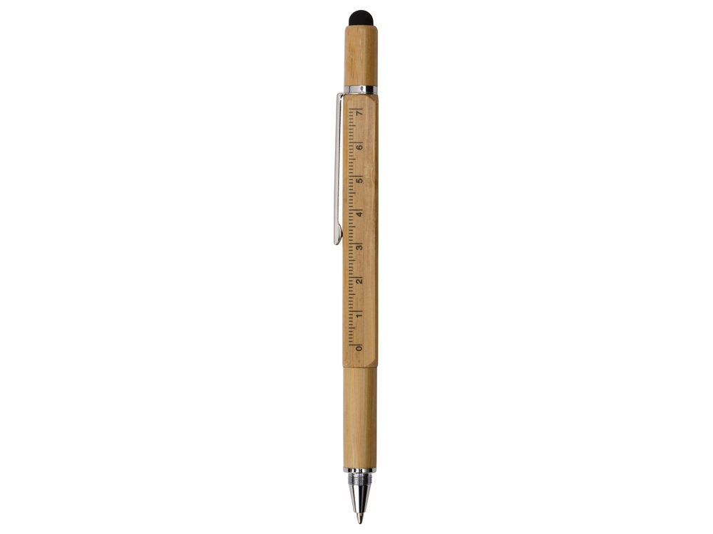 Ручка-стилус из бамбука Tool с уровнем и отверткой 3