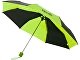 Зонт Spark 21" трехсекционный механический, черный/зеленый