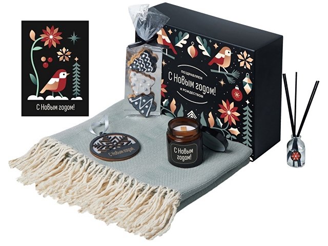 Подарочный набор «Re:Still» с пледом, свечой и диффузором thumbnail