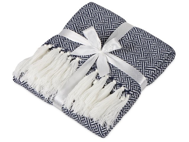 Плед акриловый с белой бахромой «Tassel» thumbnail