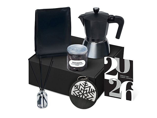 Подарочный набор «Re:Vive» с гейзерной кофеваркой, кофе и диффузором thumbnail