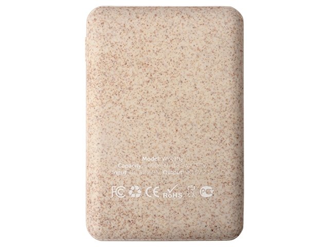 Внешний аккумулятор «Wheatty» из пшеничной соломы, 5000 mAh